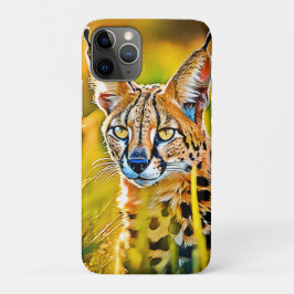 Funda Para iPhone 11 Pro Diseño de aspecto salvaje de Savannah Serval