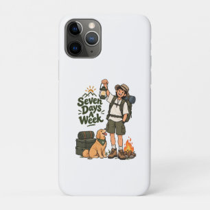 Funda Para iPhone 11 Pro Diseño de aventura de camping siete días a la sema