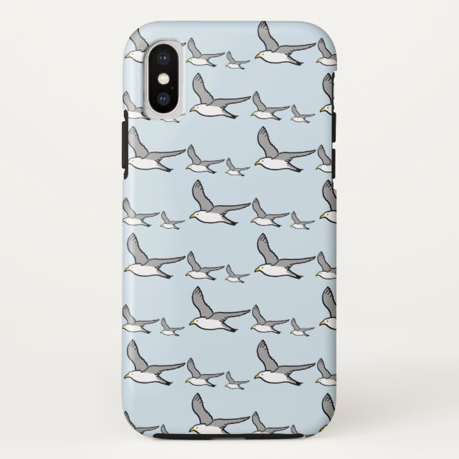 Funda De Case-Mate Para iPhone Diseño de aves voladoras altas (Reverso)