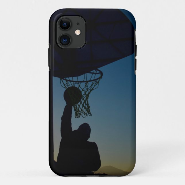 Funda De Case-Mate Para iPhone Diseño de baloncesto (Reverso)