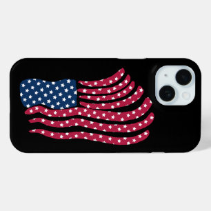 Funda Para iPhone 15 Diseño De Bandera Blanca Y Azul Rojas
