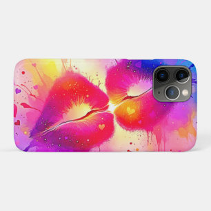 Funda Para iPhone 11 Pro Diseño de besos coloridos