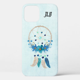 Funda Para iPhone 12 Diseño de Boho estilo Blue Dreamcatcher