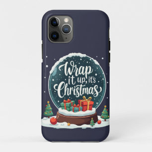 Funda Para iPhone 11 Pro Diseño de Bola de Nieve de Navidad 'Envuélvelo Es