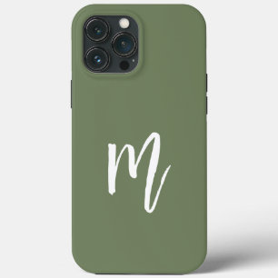 Funda Para iPhone 13 Pro Max Diseño de bonito para el minimalismo Verde de humo