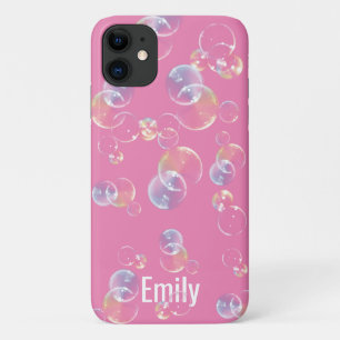 Funda Para iPhone 11 diseño de burbujas translúcidas y coloridas