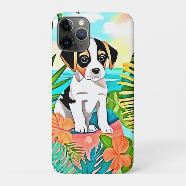 Funda De Case-Mate Para iPhone Diseño de cachorros de paraíso (Reverso)