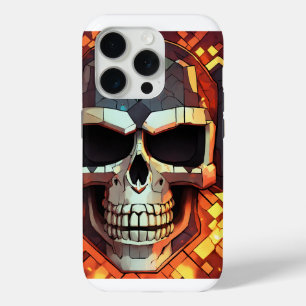 Funda Para iPhone 15 Pro Diseño de calaveras y huesos cruzados de Rockin
