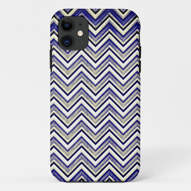 Funda De Case-Mate Para iPhone diseño de chevron texturizado (Reverso)