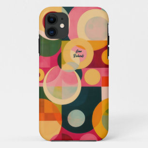 Funda Para iPhone 11 Diseño de Círculo Abstracto