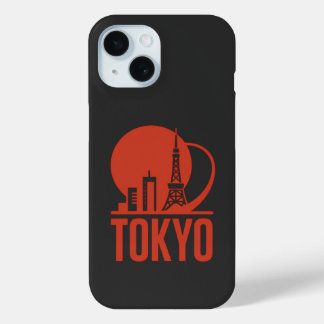 Funda Para iPhone 15 Diseño de círculo aéreo en Tokio