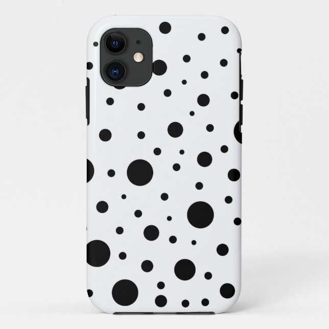 Funda De Case-Mate Para iPhone Diseño de Círculo en Blanco y Negro (Reverso)