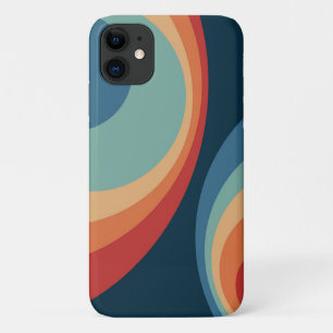 Funda Para iPhone 11 Diseño de círculos retro coloridos