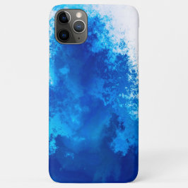 Funda Para iPhone 11 Pro Max Diseño de color sólido azul abstracto