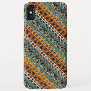 Funda Para iPhone XS Max Diseño de coloridos patrones aztecos étnicos