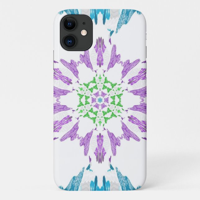 Funda De Case-Mate Para iPhone diseño de copo de nieve Mandala (Reverso)