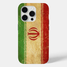 Funda Para iPhone 15 Pro Diseño de cosecha de bandera de Irán