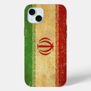 Funda Para iPhone 15 Mini Diseño de cosecha de bandera de Irán