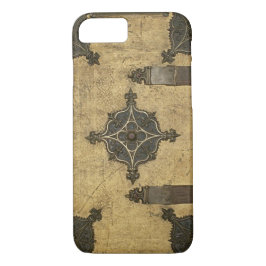 Funda Para iPhone 8/7 Diseño de cuero medieval rústico de la cubierta de