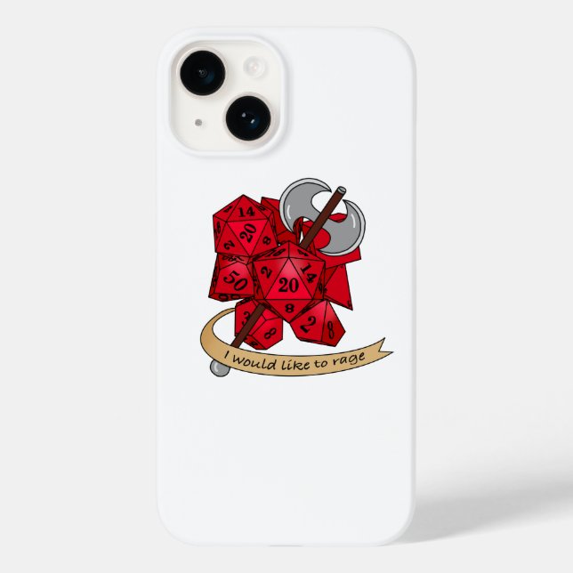 Funda De Case-Mate Para iPhone Diseño de dados bárbaros (Reverso )