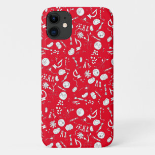 Funda Para iPhone 11 Diseño de diagrama de biología blanco y rojo