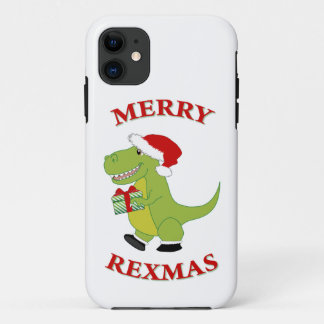 Funda Para iPhone 11 Diseño de dinosaurios T-Rex de Merry Rexmas