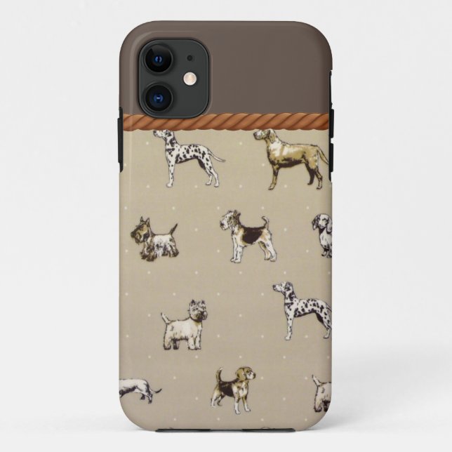 Funda De Case-Mate Para iPhone Diseño de Doggie (Reverso)
