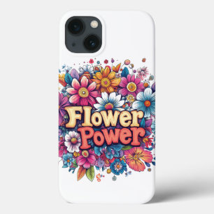 Funda Para iPhone 13 Diseño de energía vibrante de las flores con flora