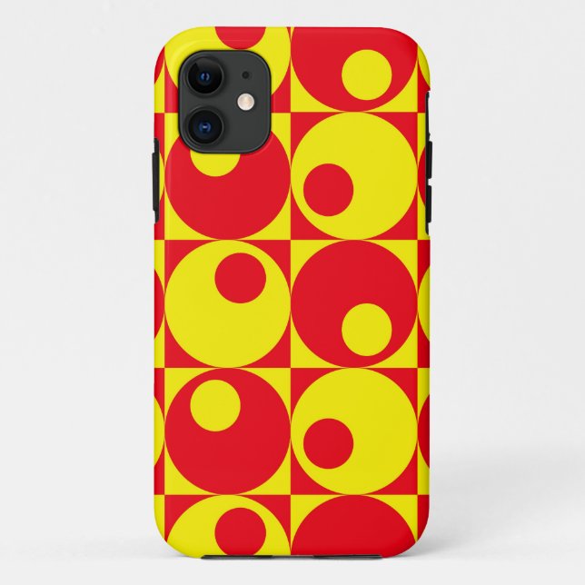 Funda De Case-Mate Para iPhone Diseño de estilo retro (Reverso)