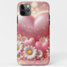 Funda Para iPhone 11 Pro Max Diseño de estuches de teléfono con flores rosadas 