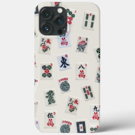 Funda Para iPhone 13 Pro Max Diseño de fichas de juego Mah Jongg (símbolos) 