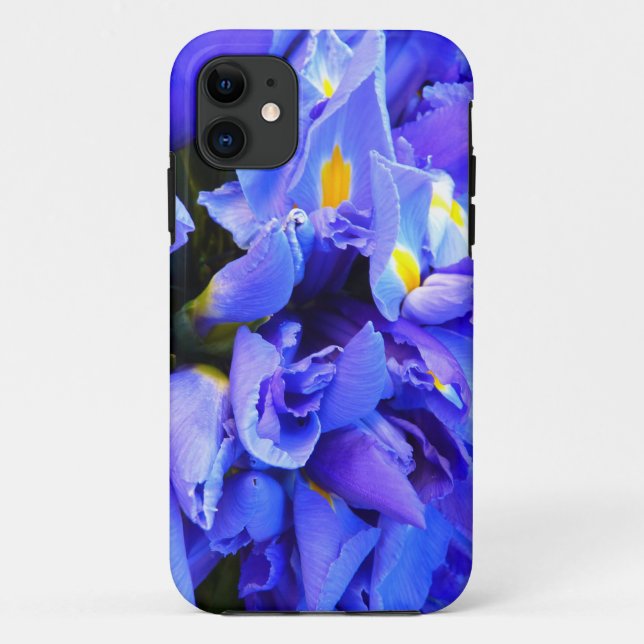 Funda De Case-Mate Para iPhone Diseño de flor azul Iris Apophysis (Reverso)