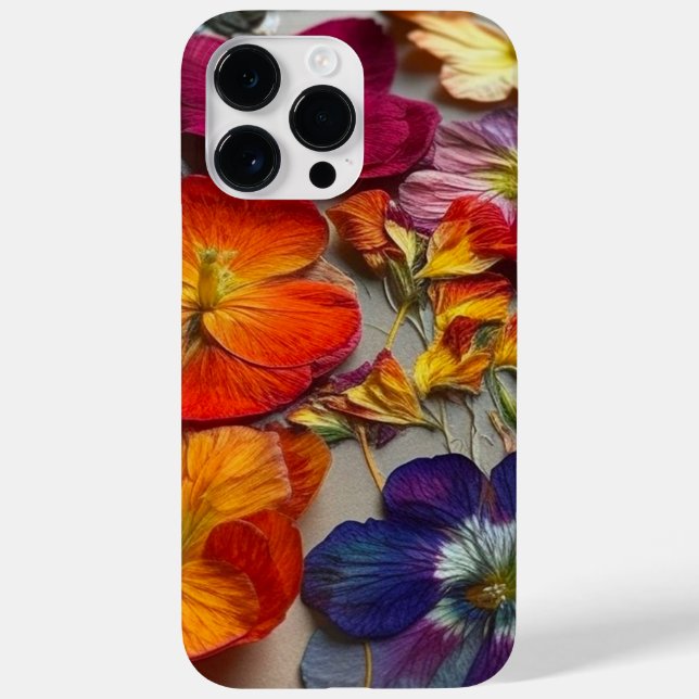 Funda De Case-Mate Para iPhone Diseño de flores (Reverso)