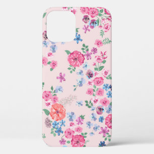 Funda Para iPhone 12 Diseño de flores de primavera. Patrón floral sin f