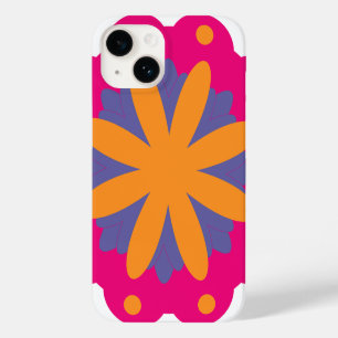 Funda Para iPhone 14 De Case-Mate Diseño de flores geométricas coloridas