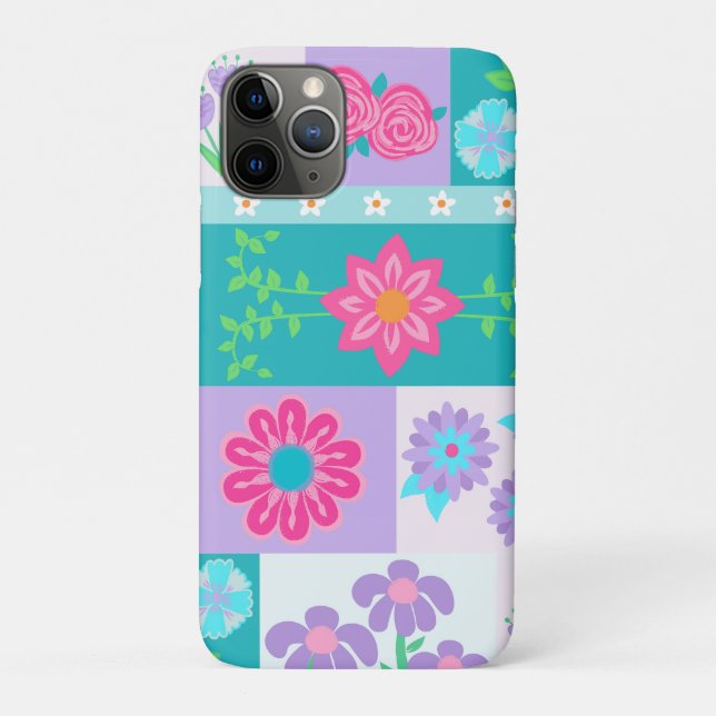 Funda De Case-Mate Para iPhone Diseño de flores vibrantes en flor (Reverso)