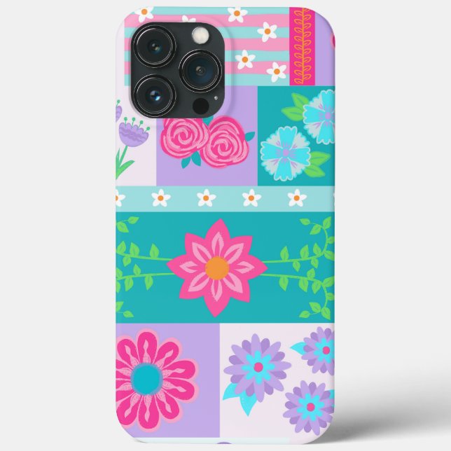 Funda De Case-Mate Para iPhone Diseño de flores vibrantes en flor (Reverso )