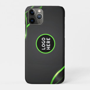 Funda Para iPhone 11 Pro Diseño de fluidos abstractos de color negro y verd