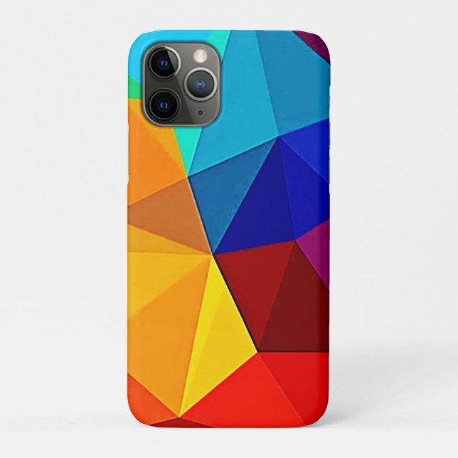 Funda De Case-Mate Para iPhone Diseño de flujo geométrico abstracto vibrante (Reverso)