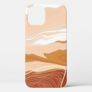 Funda Para iPhone 12 Diseño de fondo de mármol de lujo. Mamáes líquidas