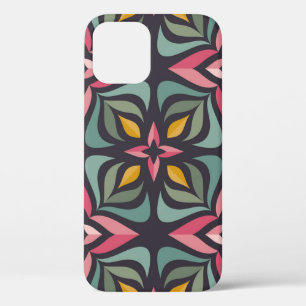 Funda Para iPhone 12 Diseño de fondo - flores y hojas. Nacimiento natur
