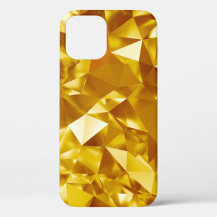 Funda Para iPhone 12 Diseño de fondo metálico geométrico 3D