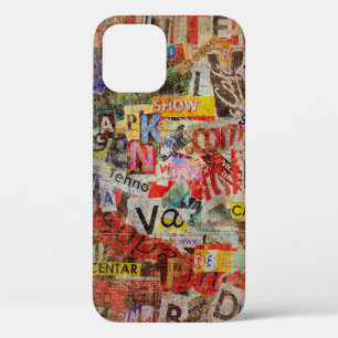Funda Para iPhone 12 Diseño de fondo texturizado de Grunge con una anti