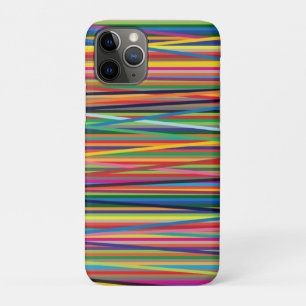 Funda Para iPhone 11 Pro Diseño de franjas coloridas abstractas