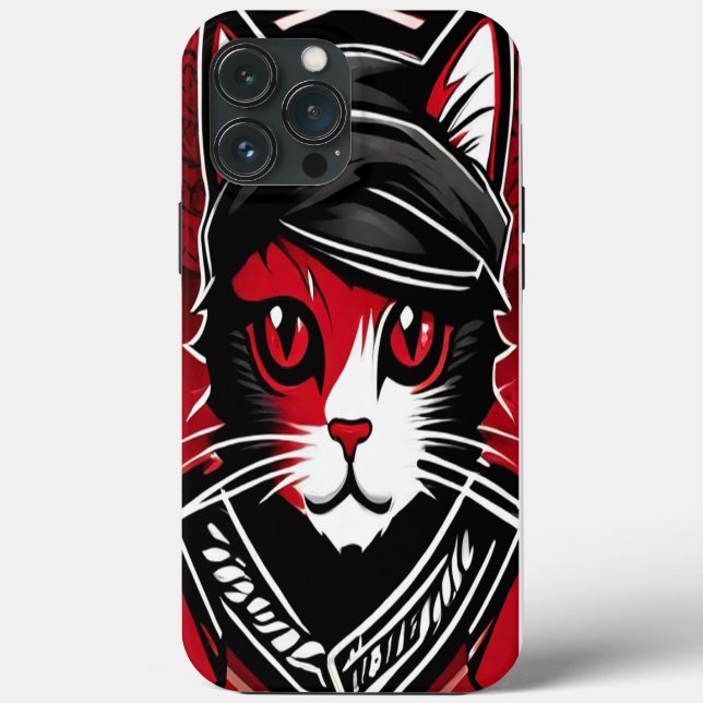 Funda De Case-Mate Para iPhone Diseño de gato (Reverso )