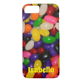 Funda Para iPhone 8/7 Diseño de gelatina colorida con nombre personaliza