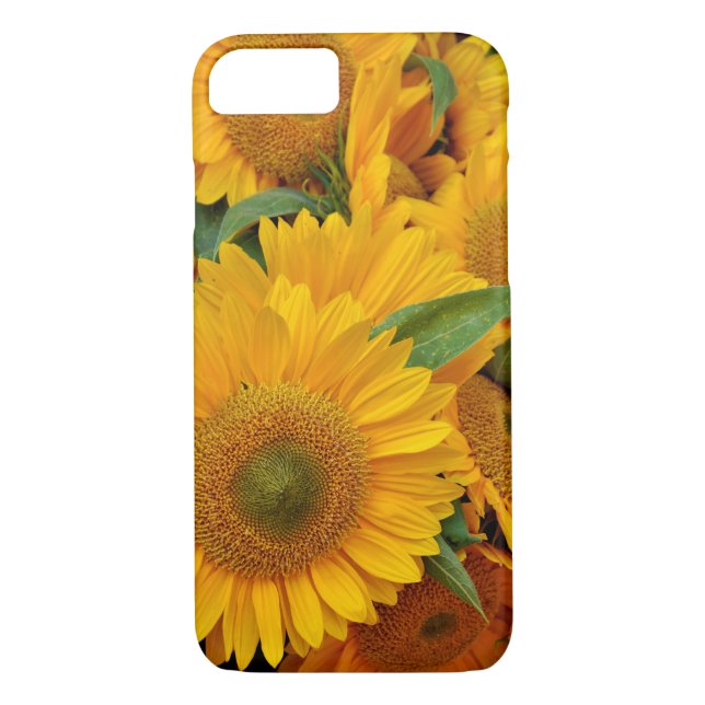 Funda De Case-Mate Para iPhone Diseño de girasol (Reverso)