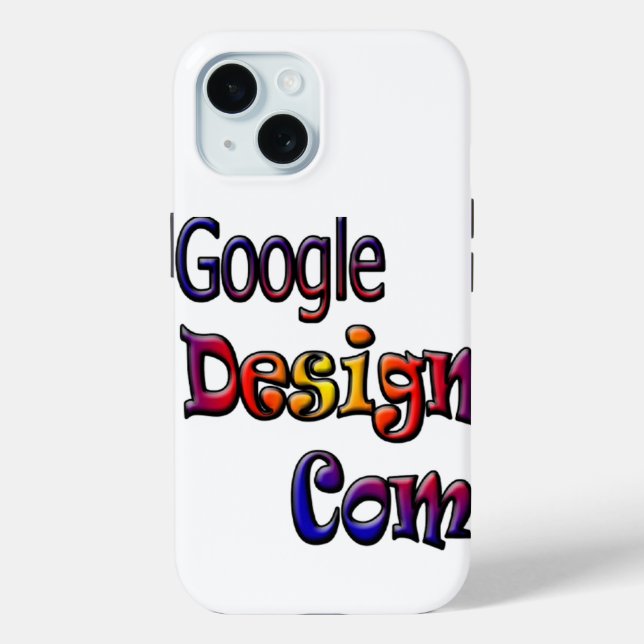 Funda De Case-Mate Para iPhone Diseño de Google (Reverso )