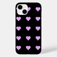 Diseño de gótico de corazón negro y rosa