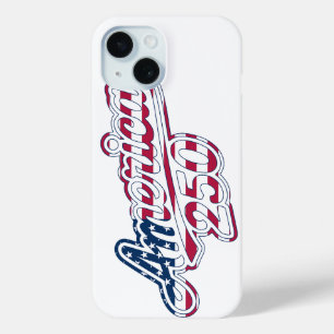 Funda Para iPhone 15 Diseño de guión de bandera Semiquincentenario de A